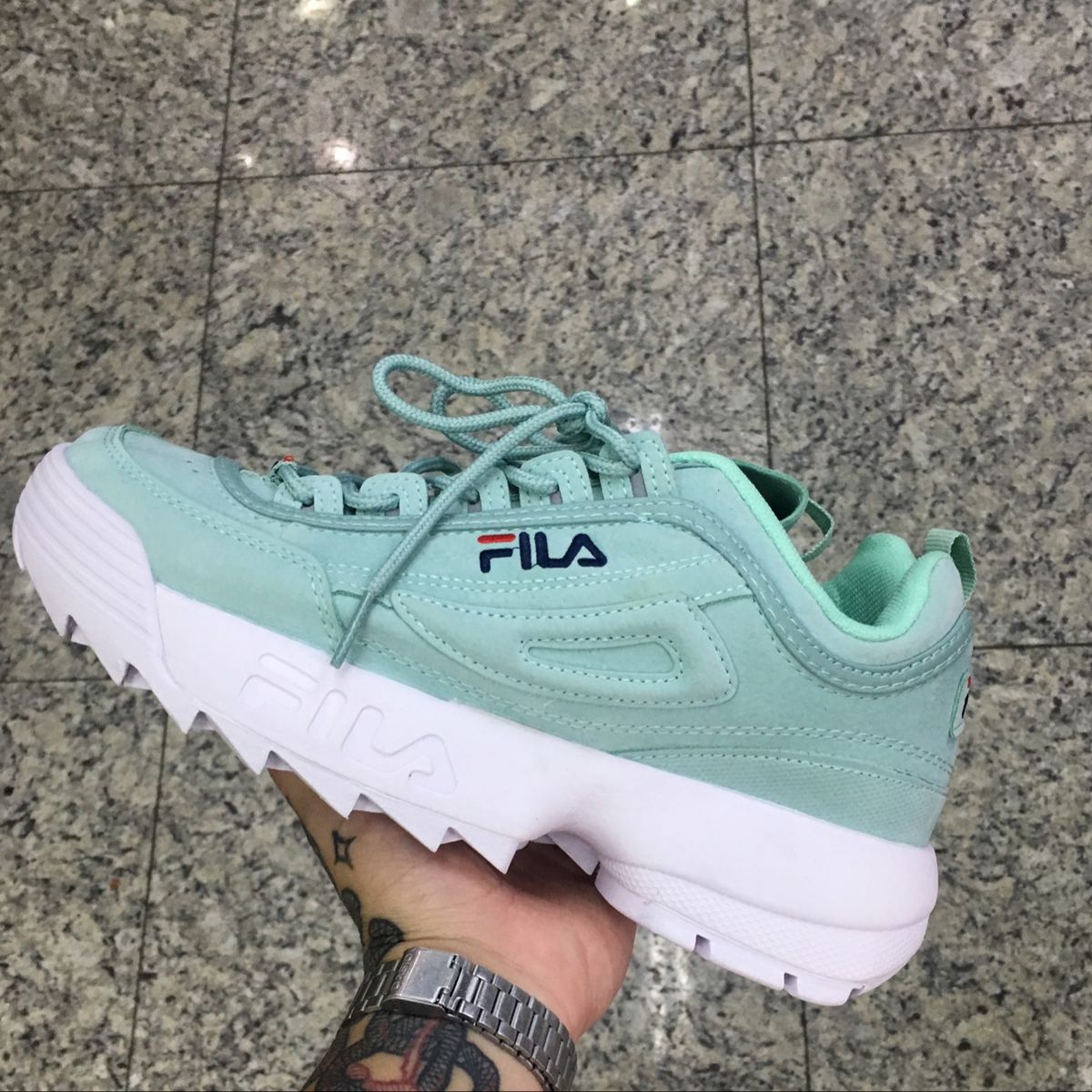 tênis da fila verde