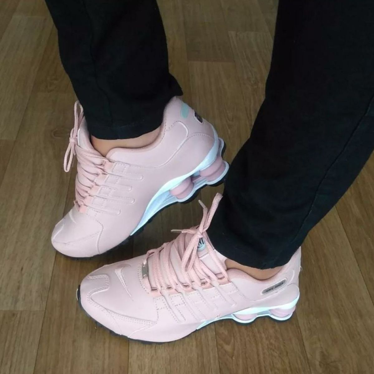 tenis nike shox nz rose