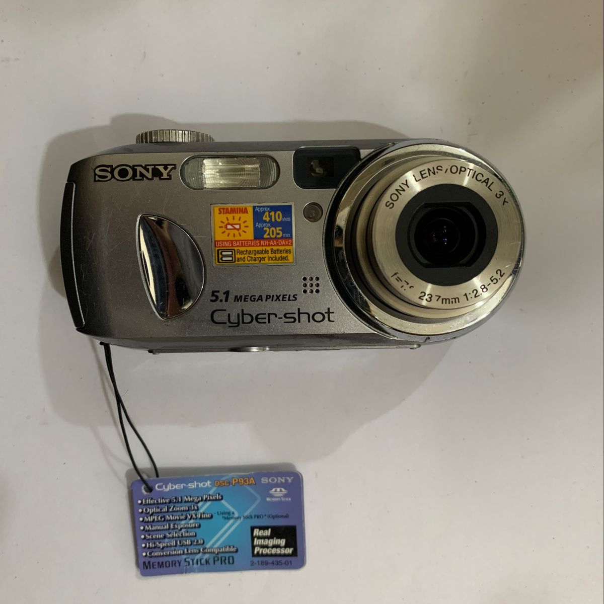 Câmera Fotográfica Digital Sony Cyber-Shot 5.1 Mega Pixels Dsc-P93