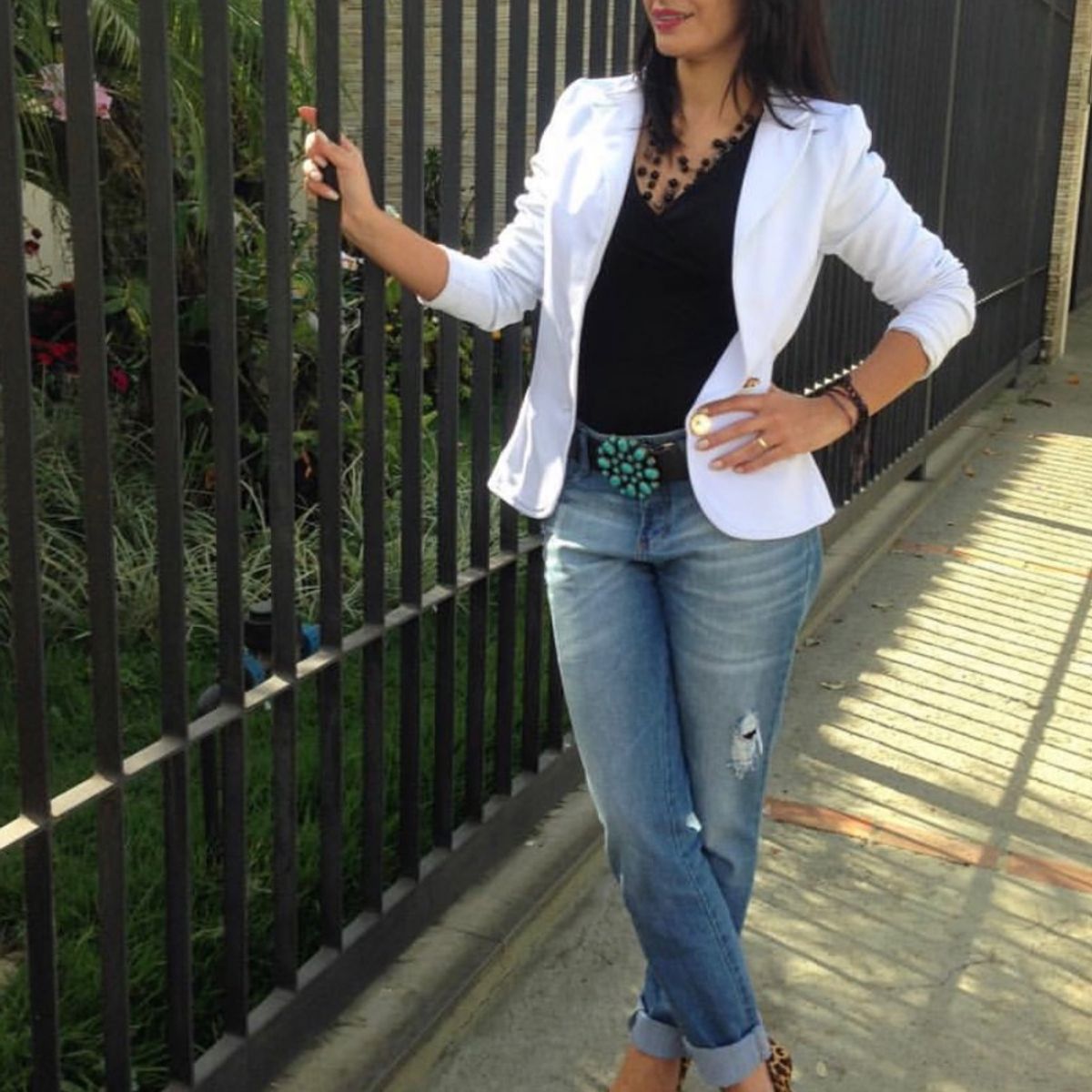 calça boyfriend feminina hering