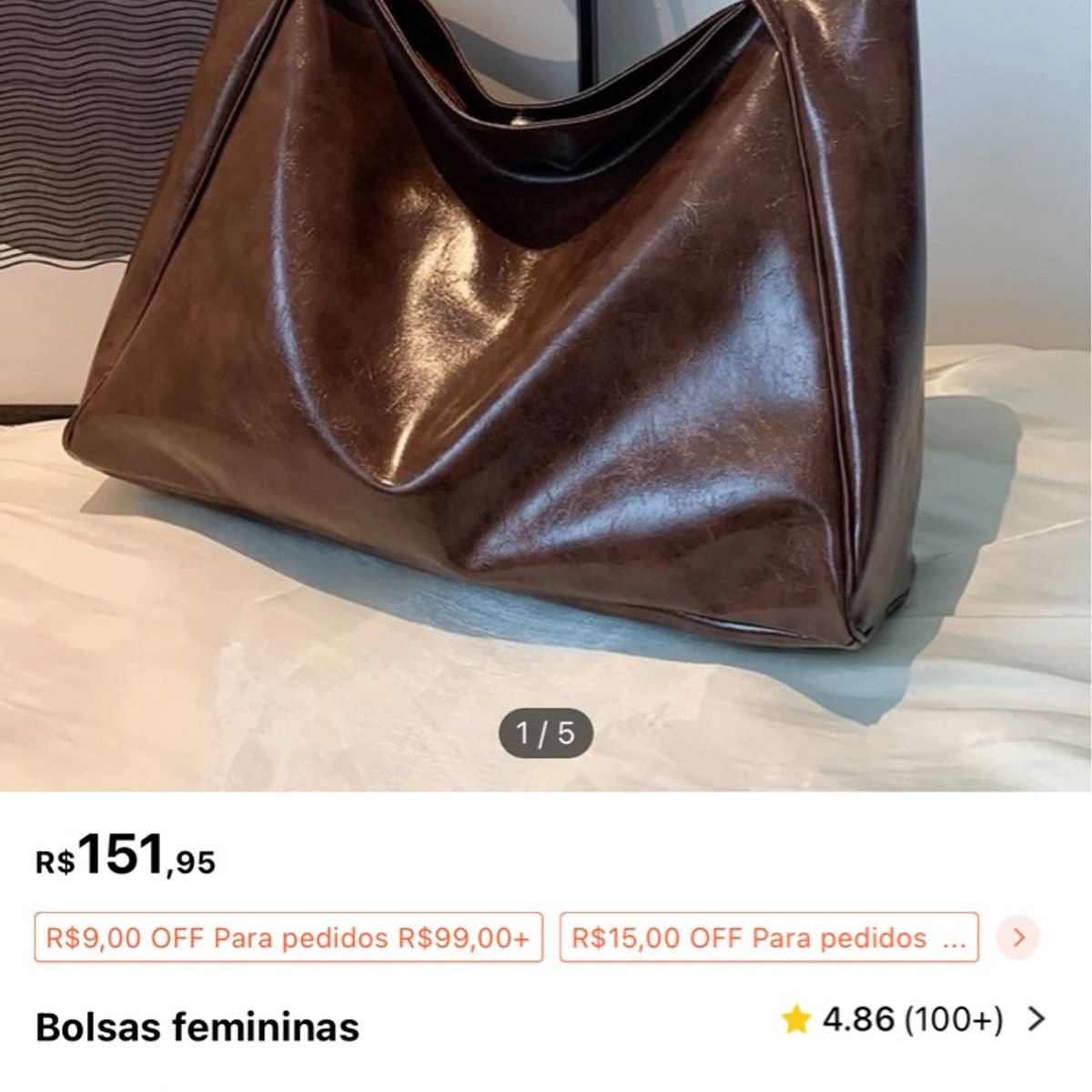 Bolsa Sacola Grande Nova Clutch Feminina Shein Nunca Usado 110857292  enjoei