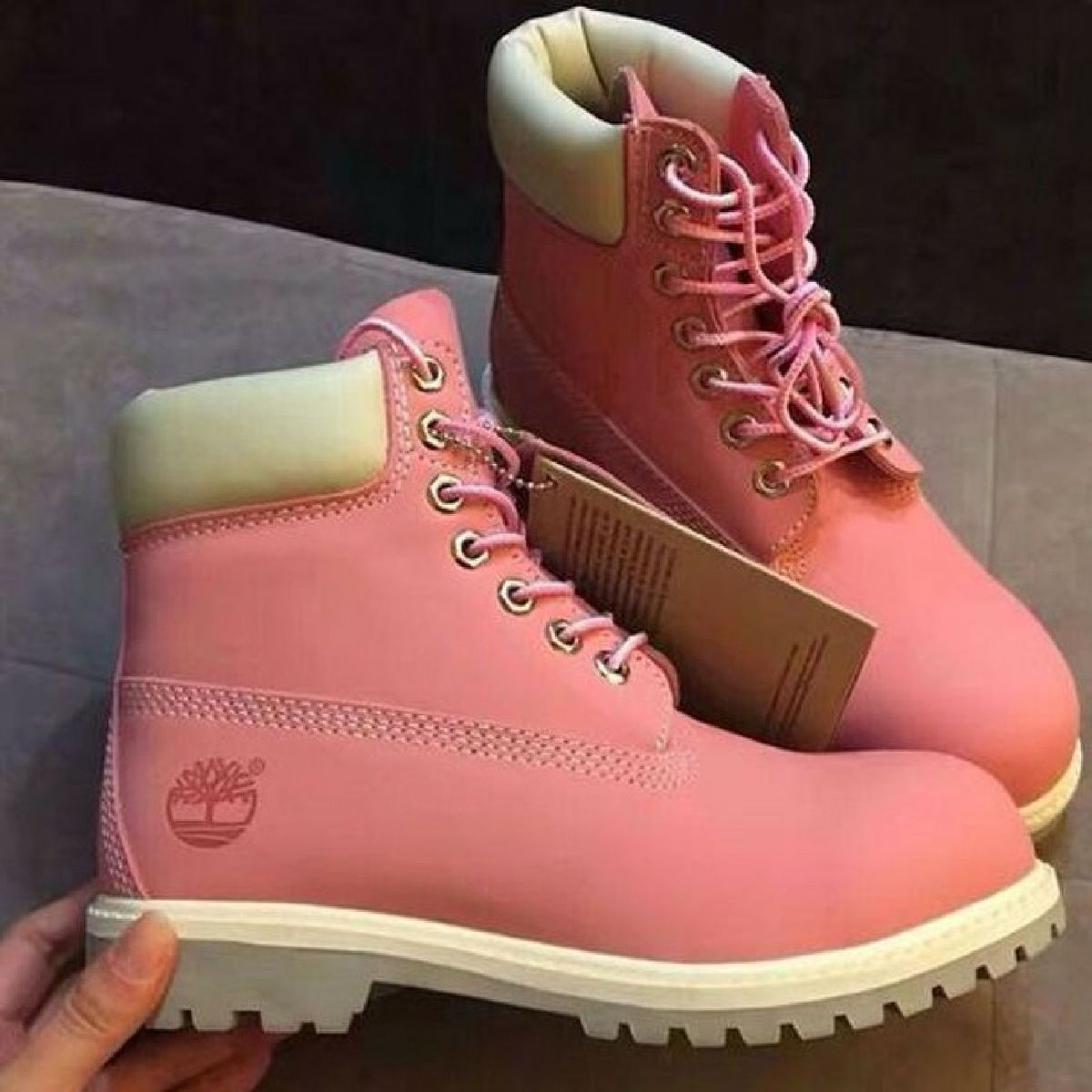 bota timberland feminina vermelha