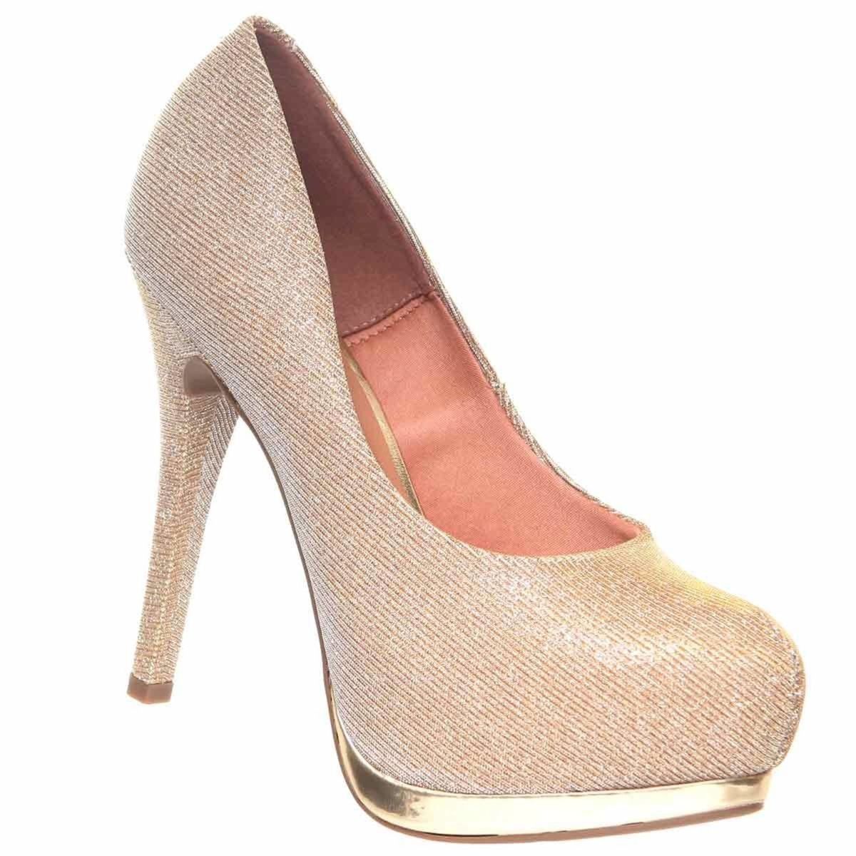 scarpin vizzano dourado glitter