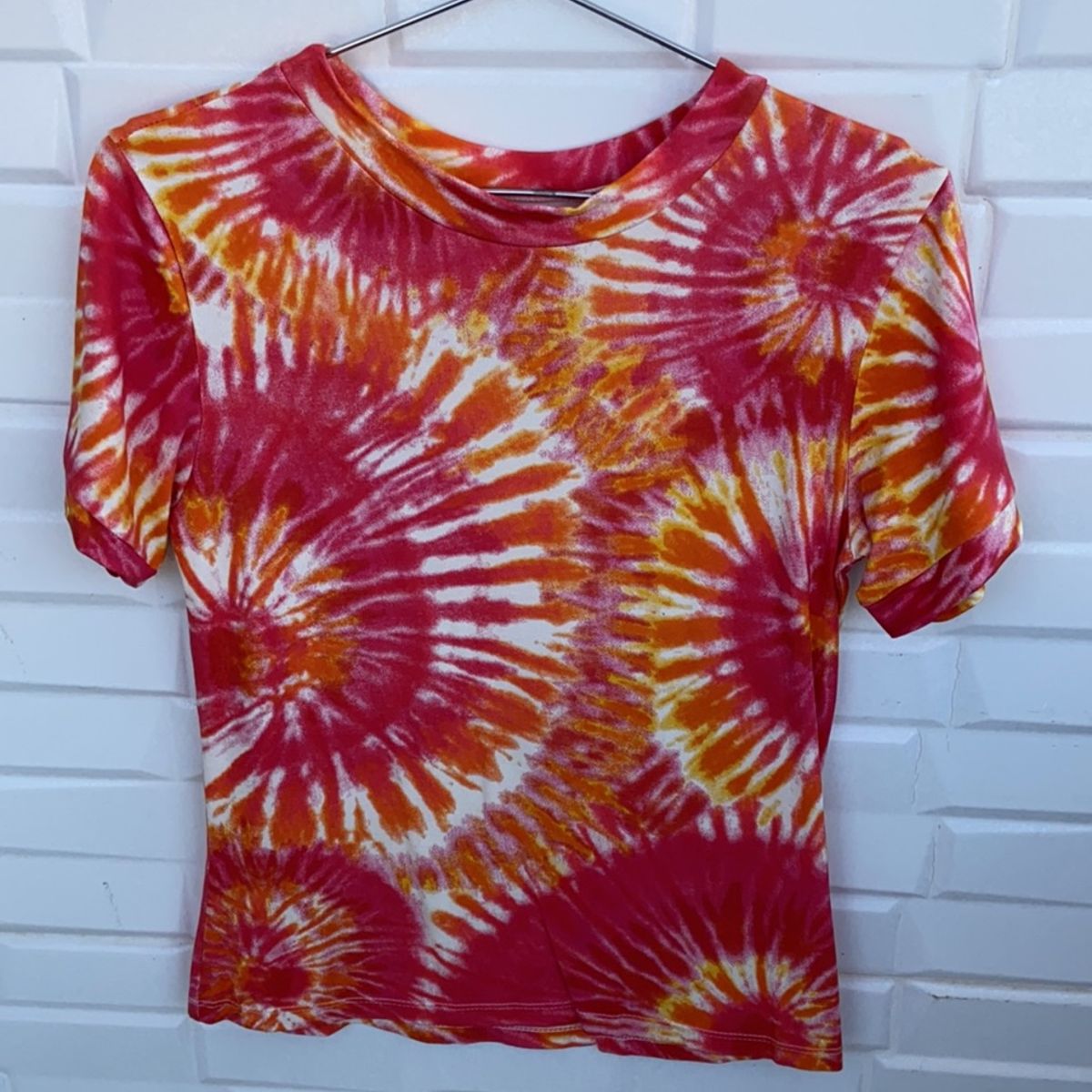 Blusinha Baby Look Tie Dye, Blusa Feminina Tie-Dye-Brasil Usado 94652892