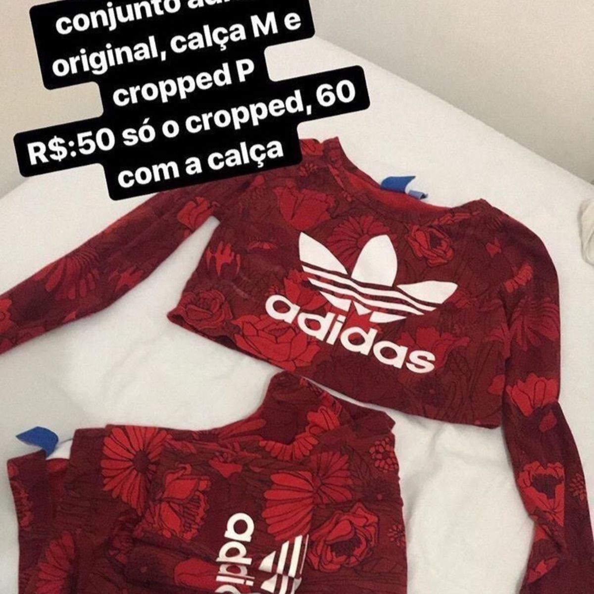 calça cropped adidas