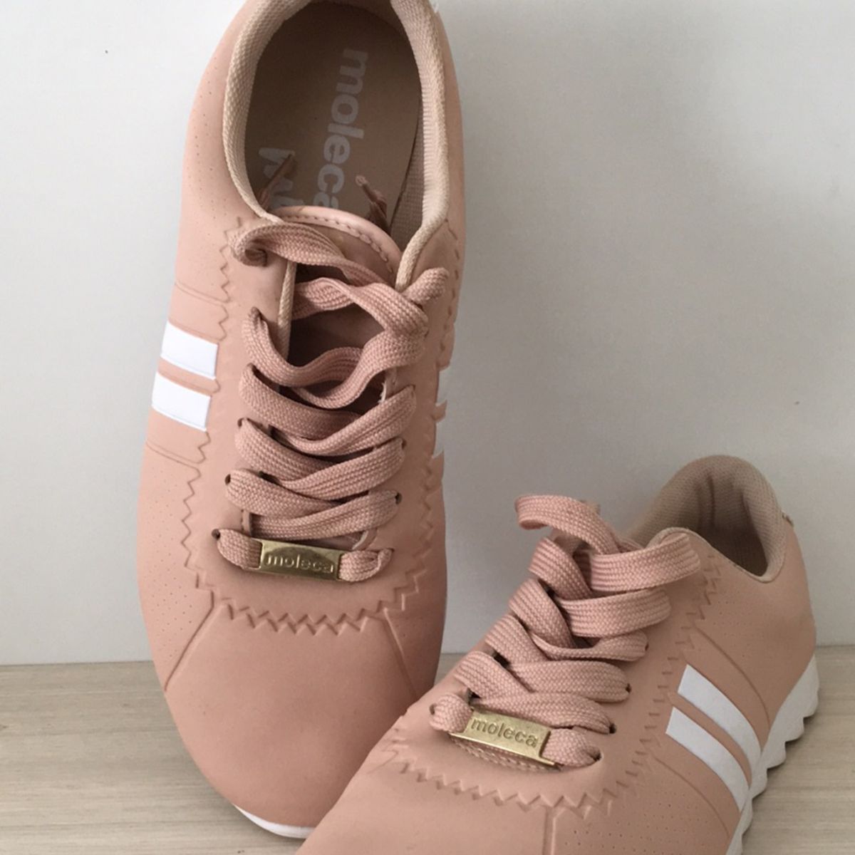 tenis moleca rosa bebe