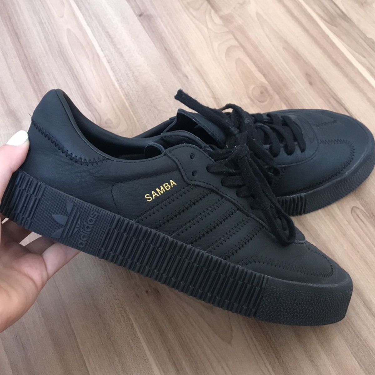 adidas samba rose preto e branco