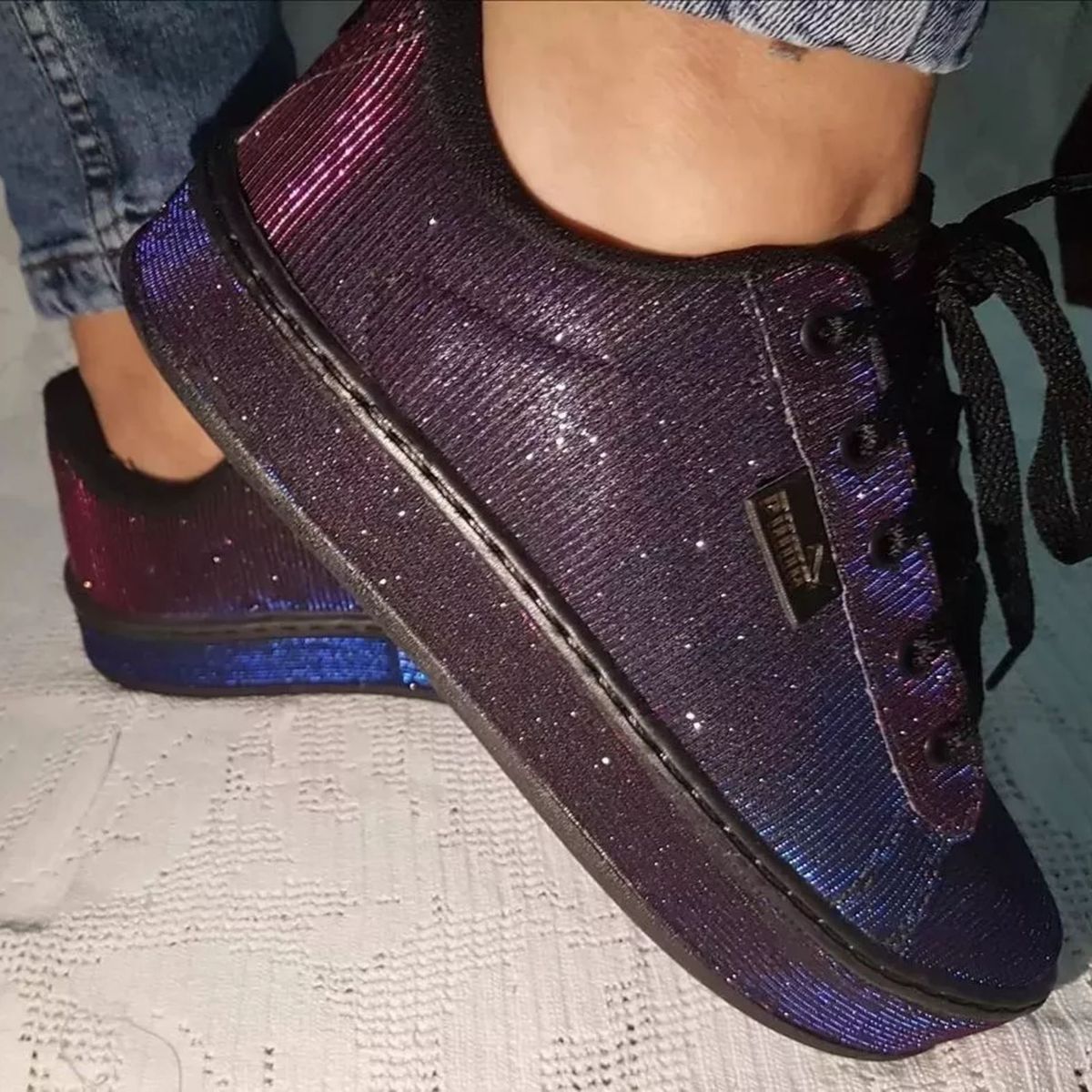 tenis puma feminino brilho