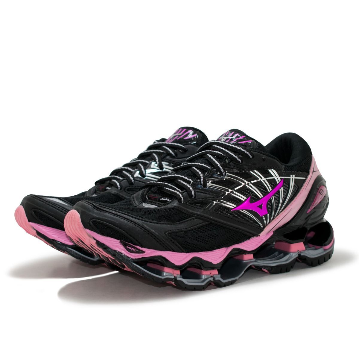tenis mizuno feminino preto e rosa
