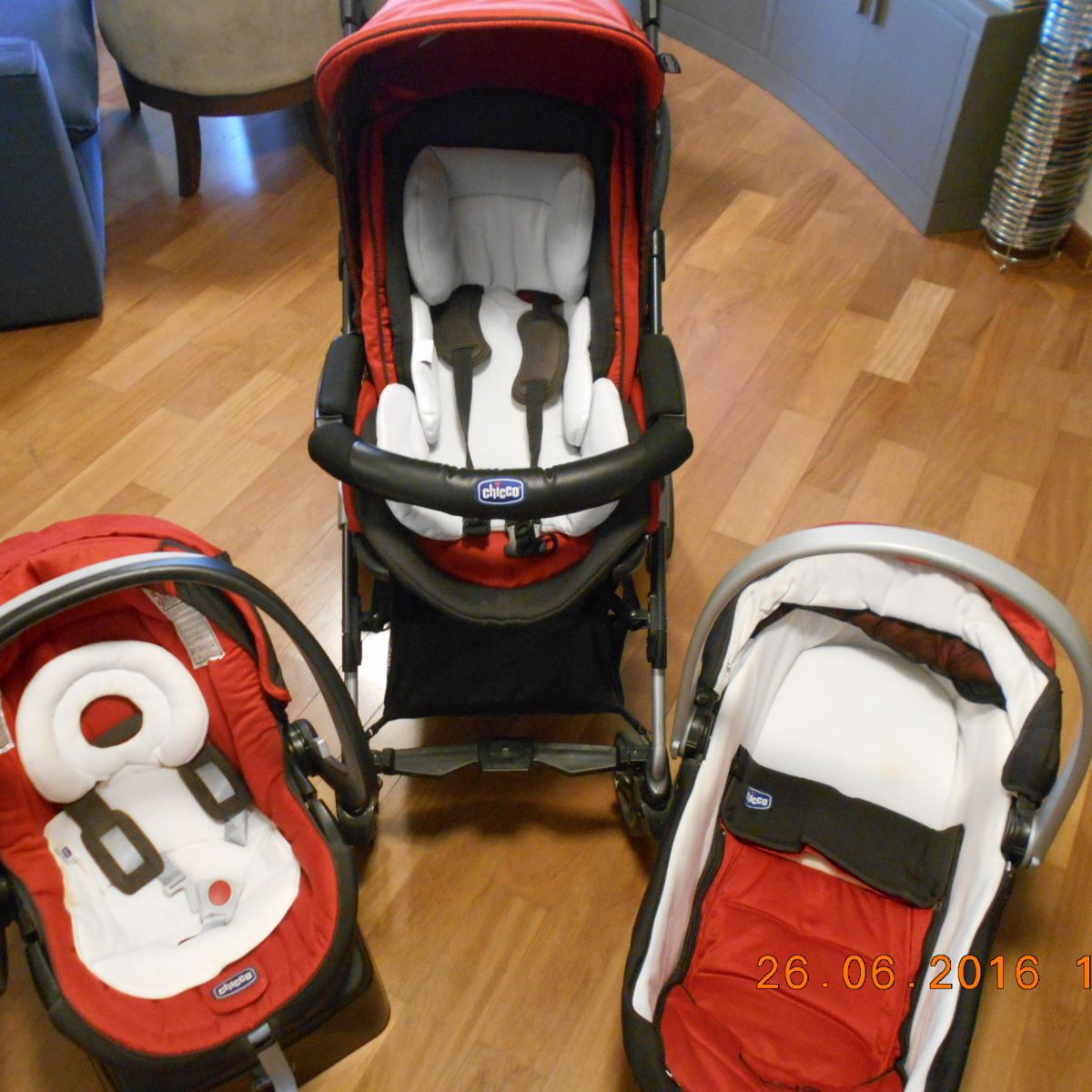 Carrinho Chicco Trio Living Carrinho De Bebe Chicco Usado Enjoei