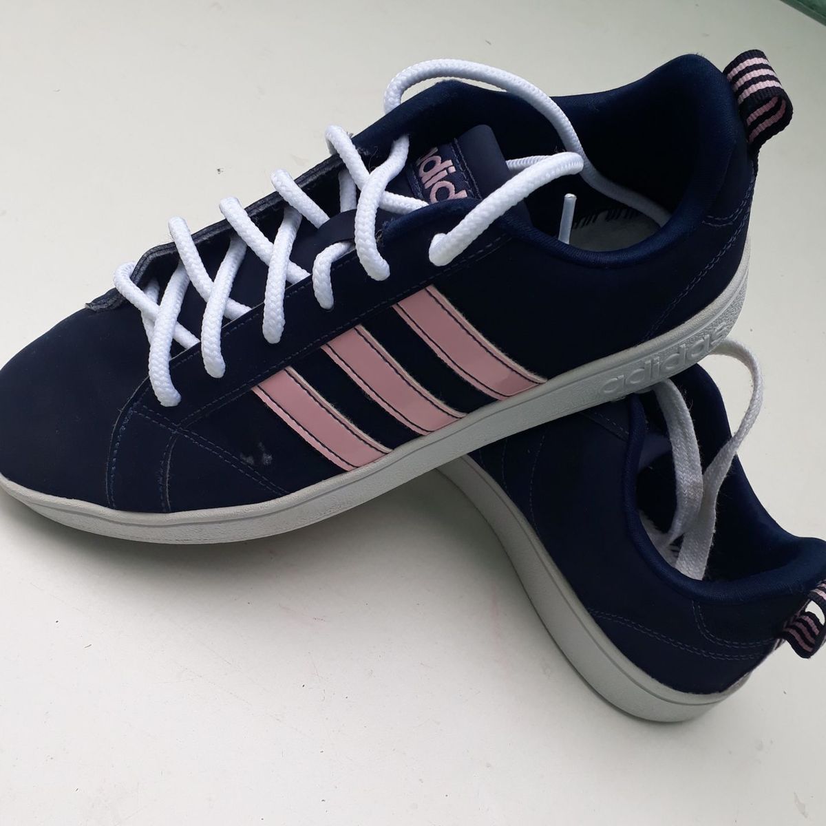 tenis adidas azul marinho e rosa