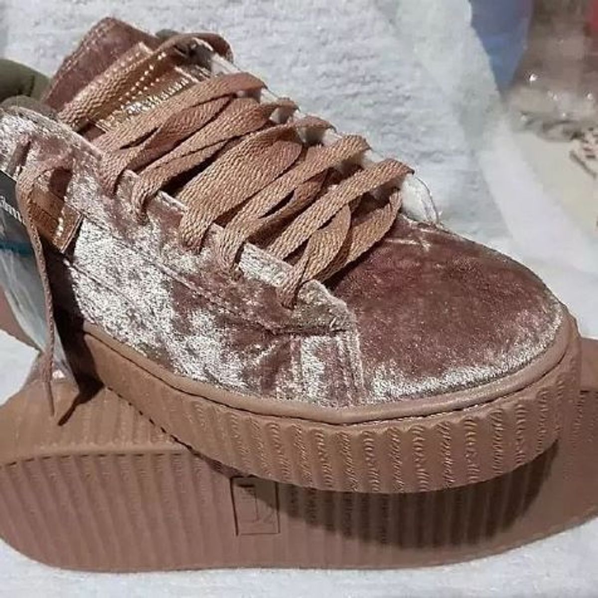 tenis puma roxo veludo