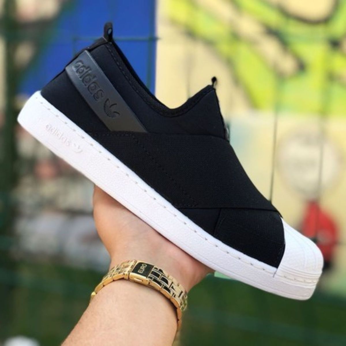 adidas preto com elástico