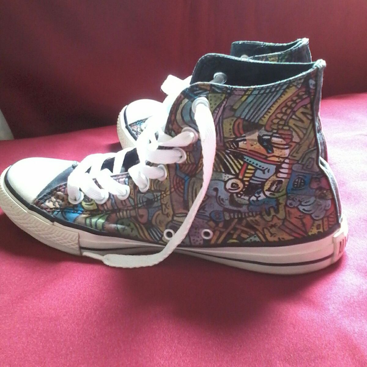 all star estampado cano alto