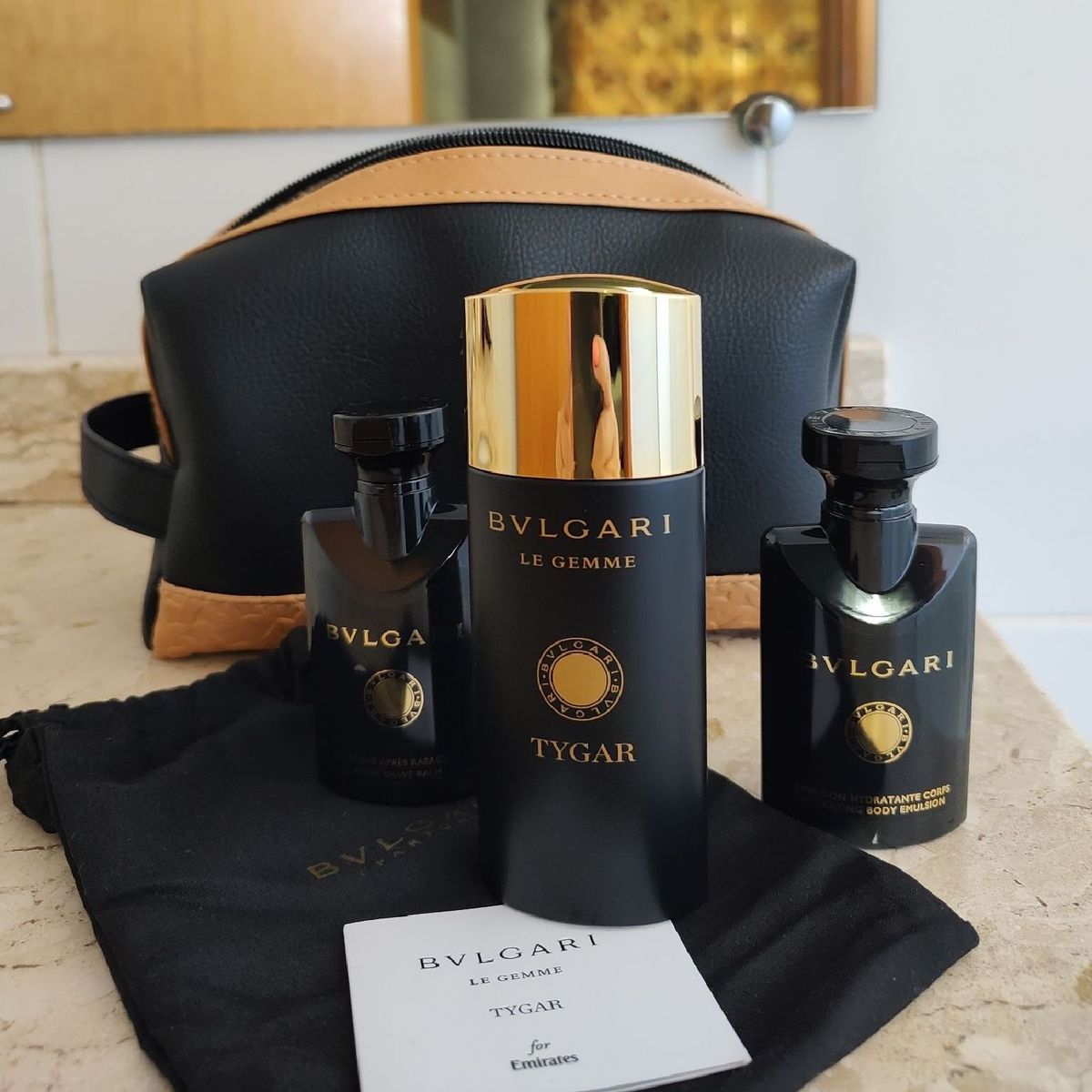 Kit Bvulgari Le Gemme Tygar Original. Novo | Perfume Masculino