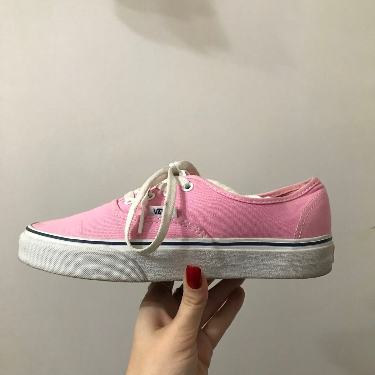 tenis da vans rosa claro