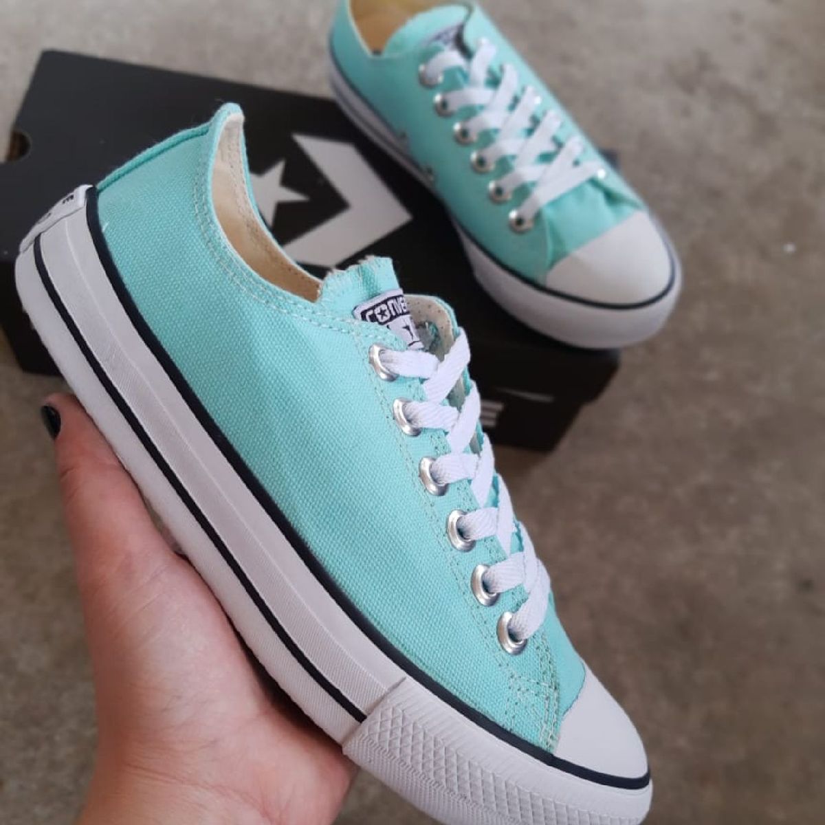 all star cano alto verde agua