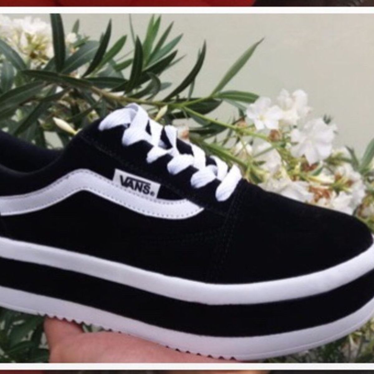 tenis vans feminino sola alta
