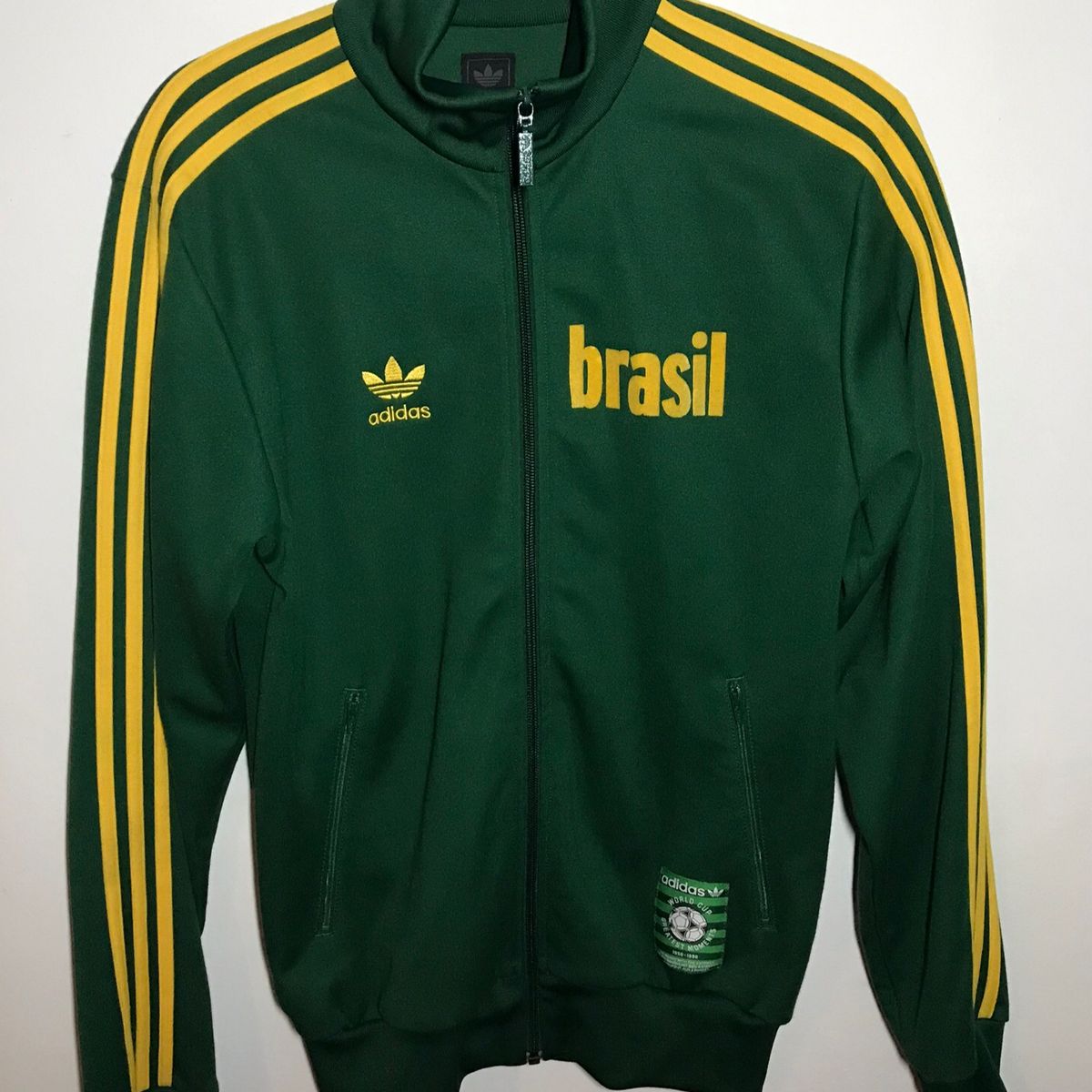 Jaqueta Adidas Brasil Seleção 1970 (Original), Casaco Feminino Adidas  Usado 37356113