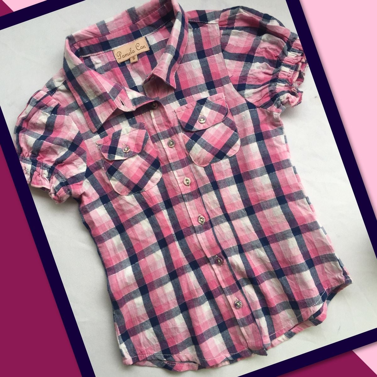 camisa xadrez infantil menina