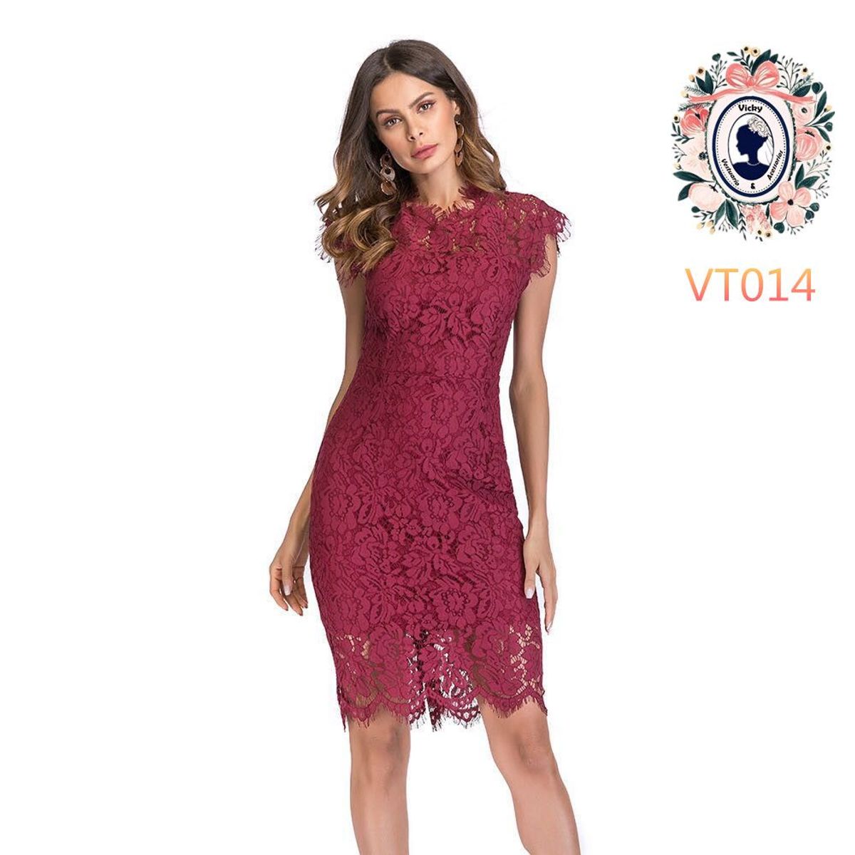 vestido de festa midi marsala