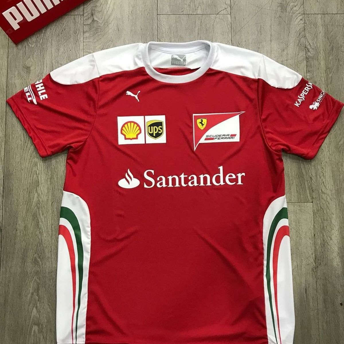 camisa da santander vermelha