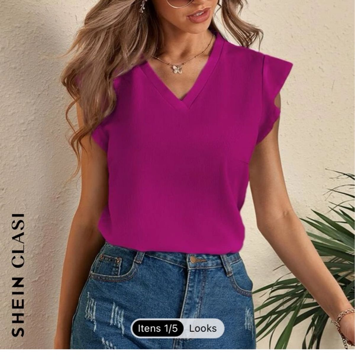 Blusa Rosa de Coração Shein  Blusa Feminina Shein Nunca Usado