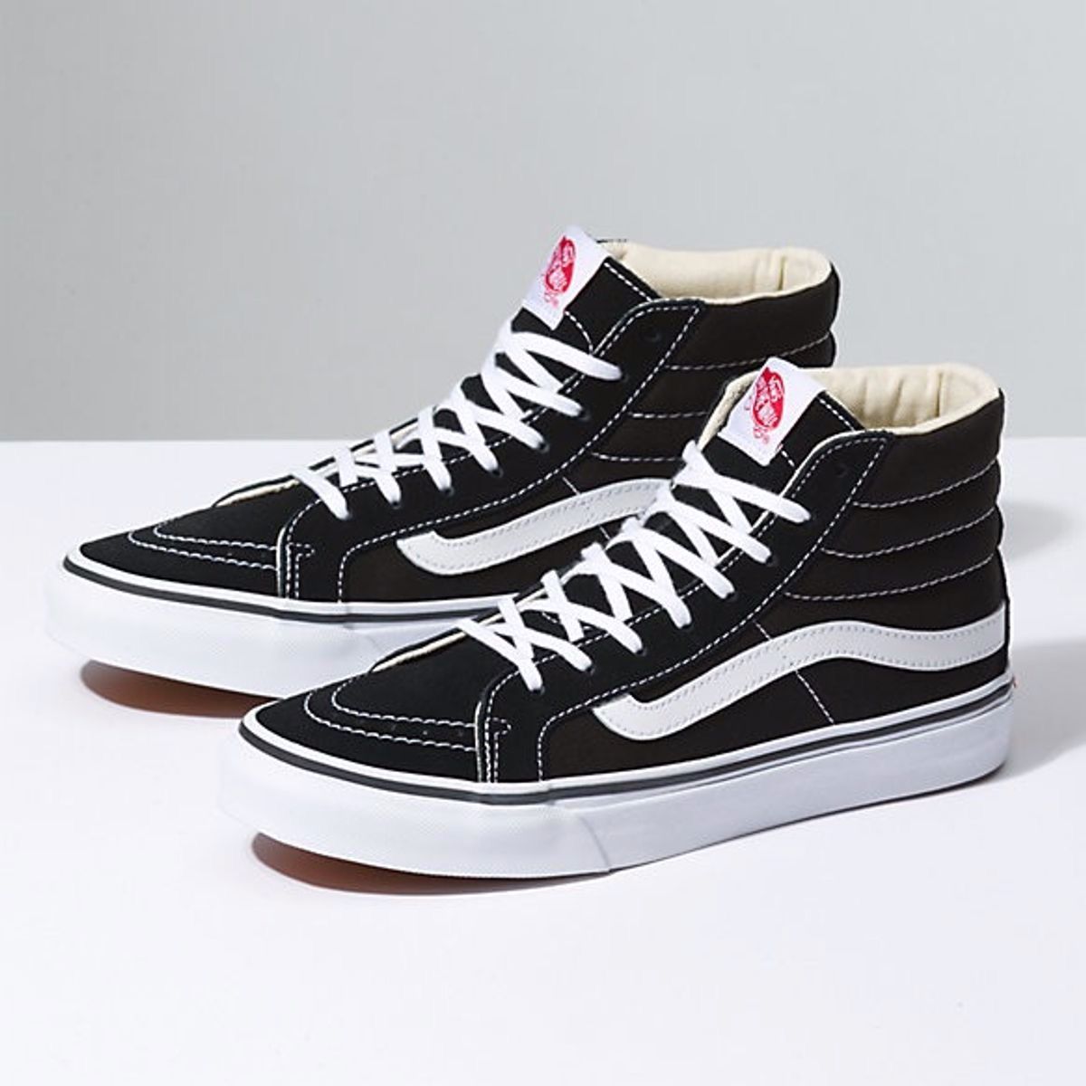 tenis vans preto cano medio