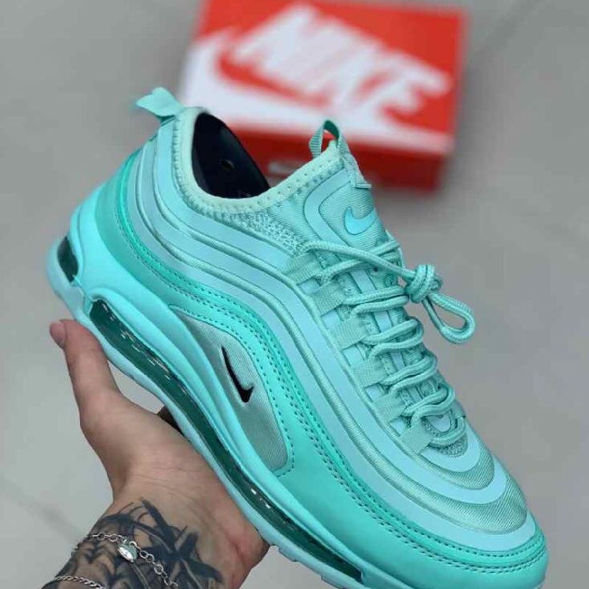 air max 97 azul e preto