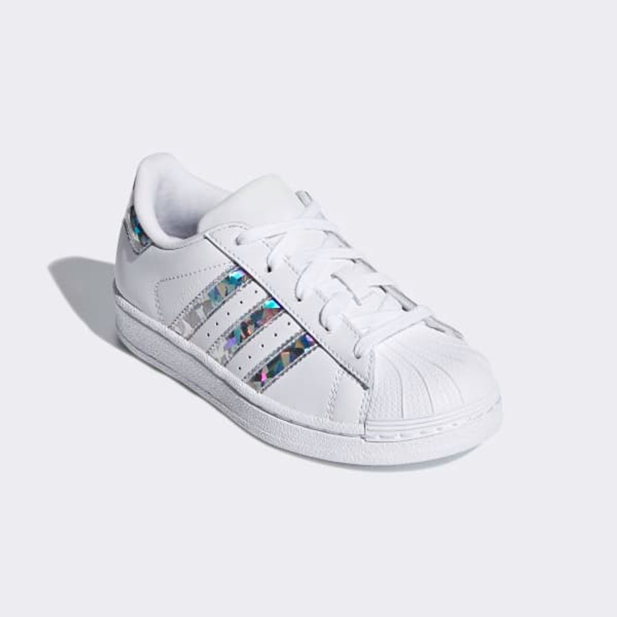 adidas superstar prata glitter