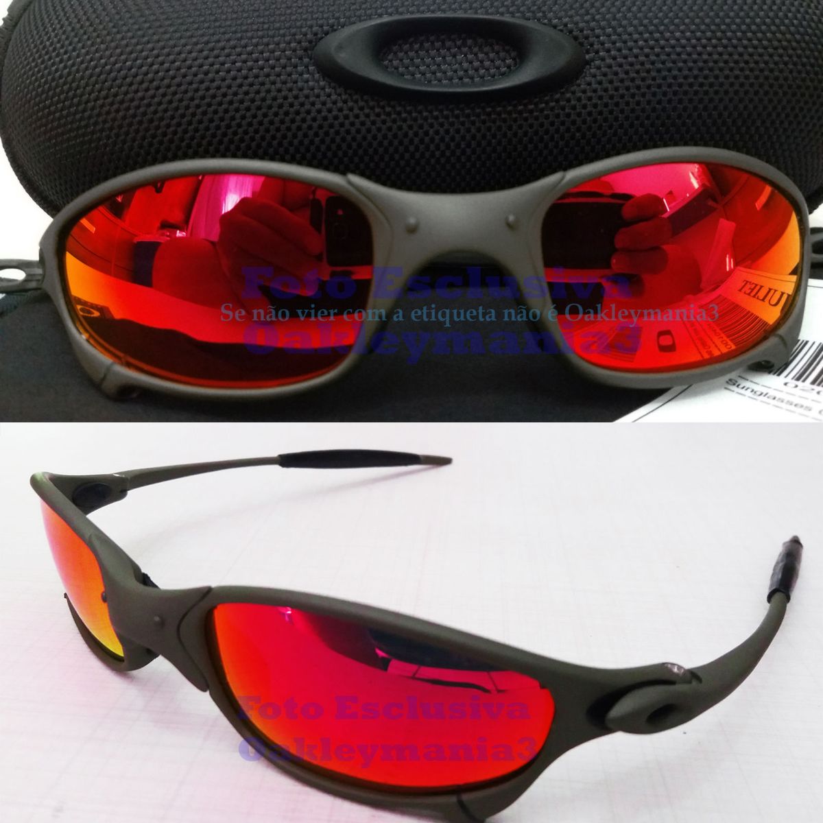 Oculos Oakley Juliet Xmetal Vermelha Doble X Mandrake em Promoção na  Americanas