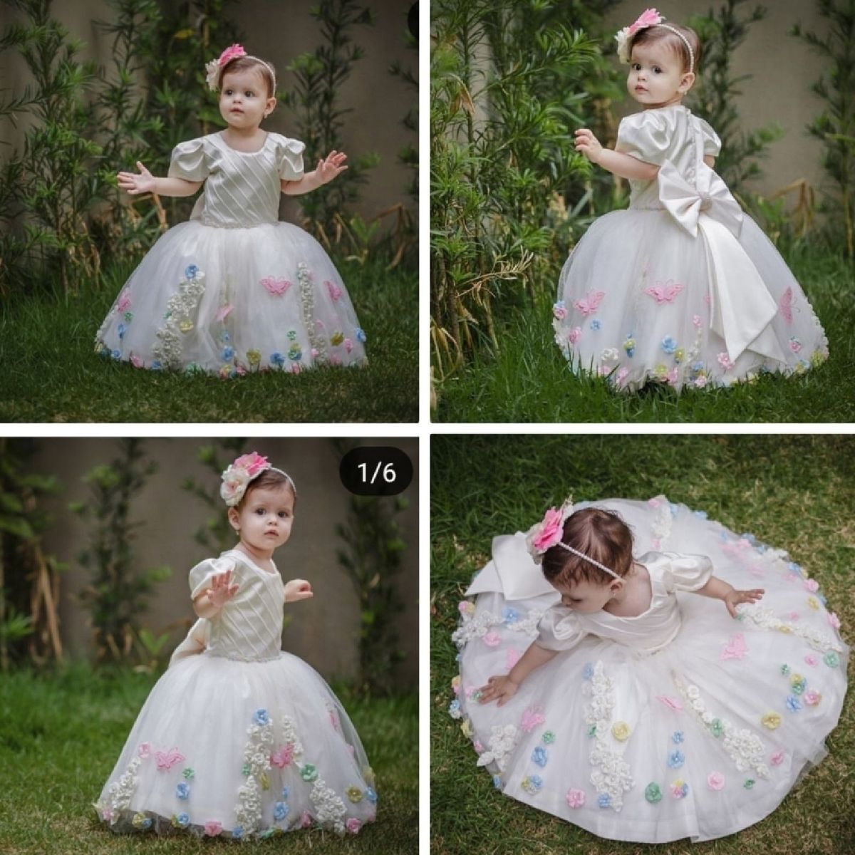 vestido de aniversário de 1 ano