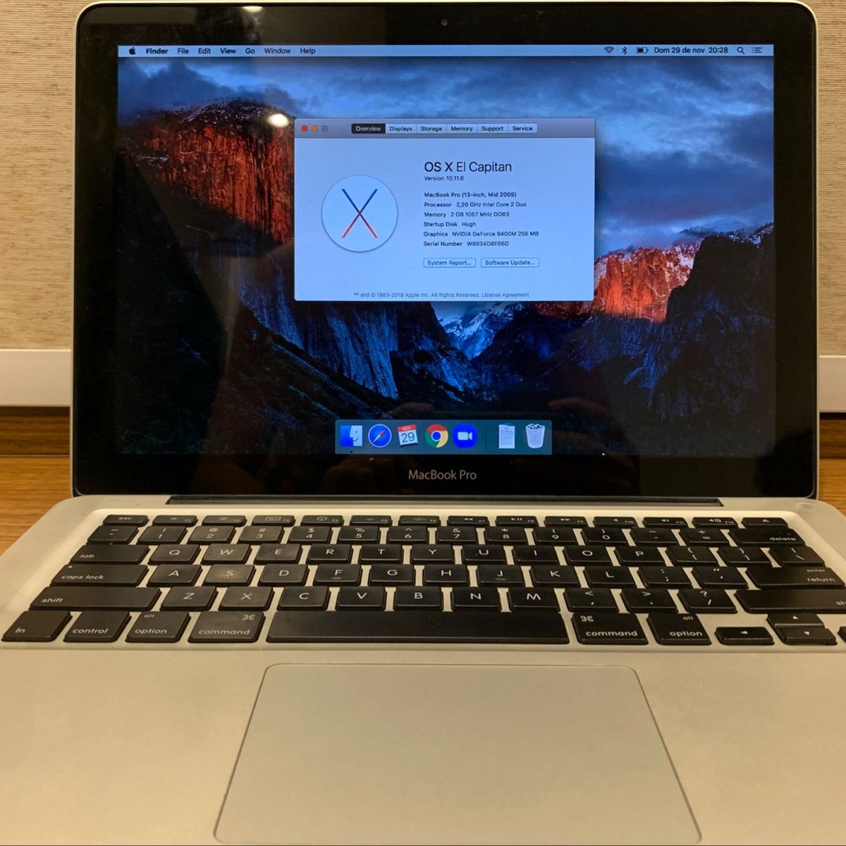 Macbook Pro 2009 A1278 - 13 - 2,26ghz Core 2 Duo - 2gb Ddr3