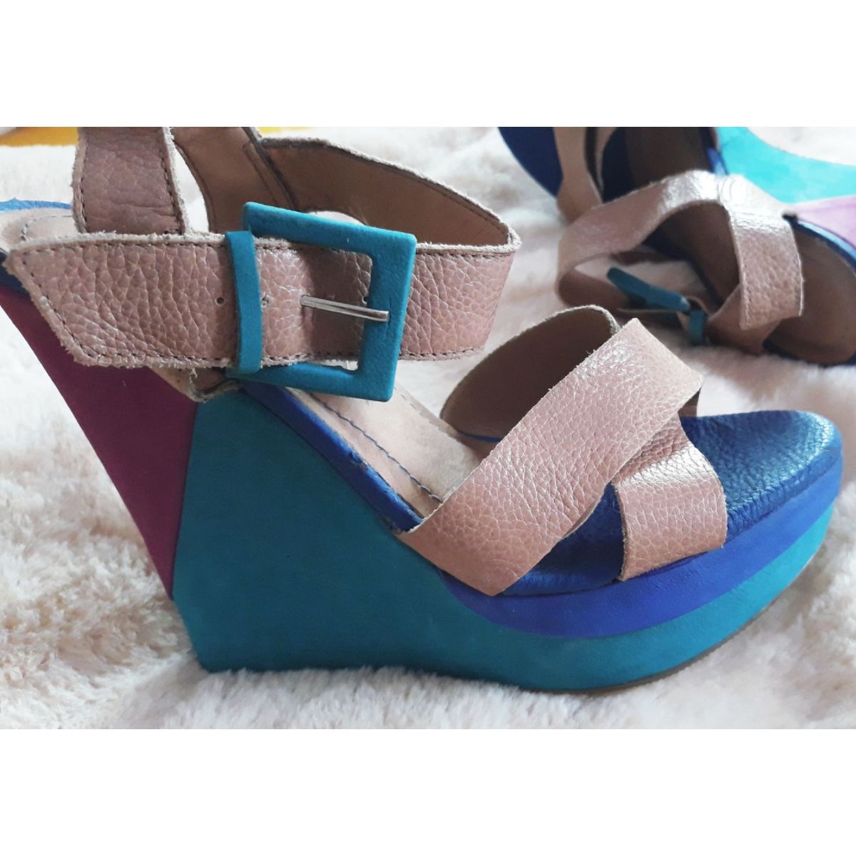 sandalia ramarim colorida