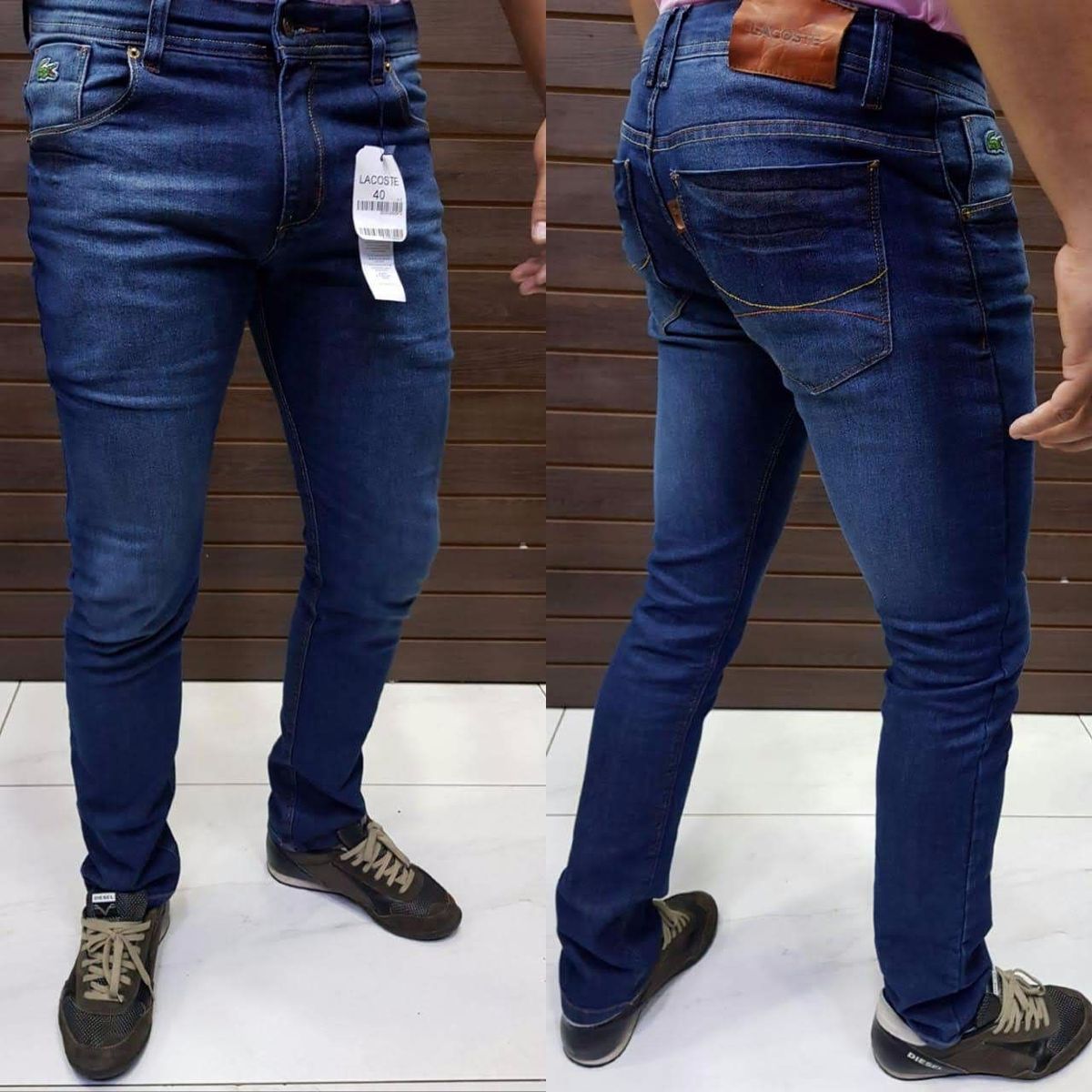calça jeans lacoste masculina preço