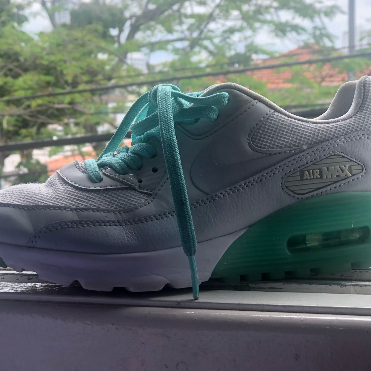 Tênis Air Max 90 Branco com Verde Água | Tênis Feminino Nike Usado 39357310 | enjoei Tênis Air Max 90 Branco com Verde Água | Tênis Feminino Nike Usado 39357310 | enjoei