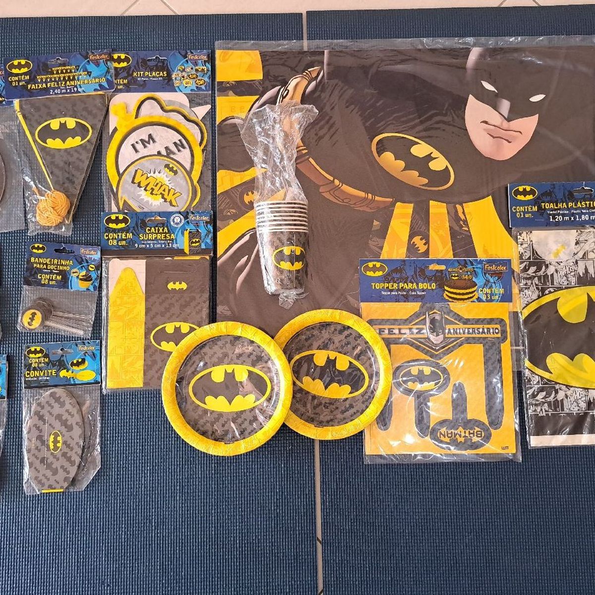 KIT FESTA INFANTIL BATMAN - 8 PESSOAS