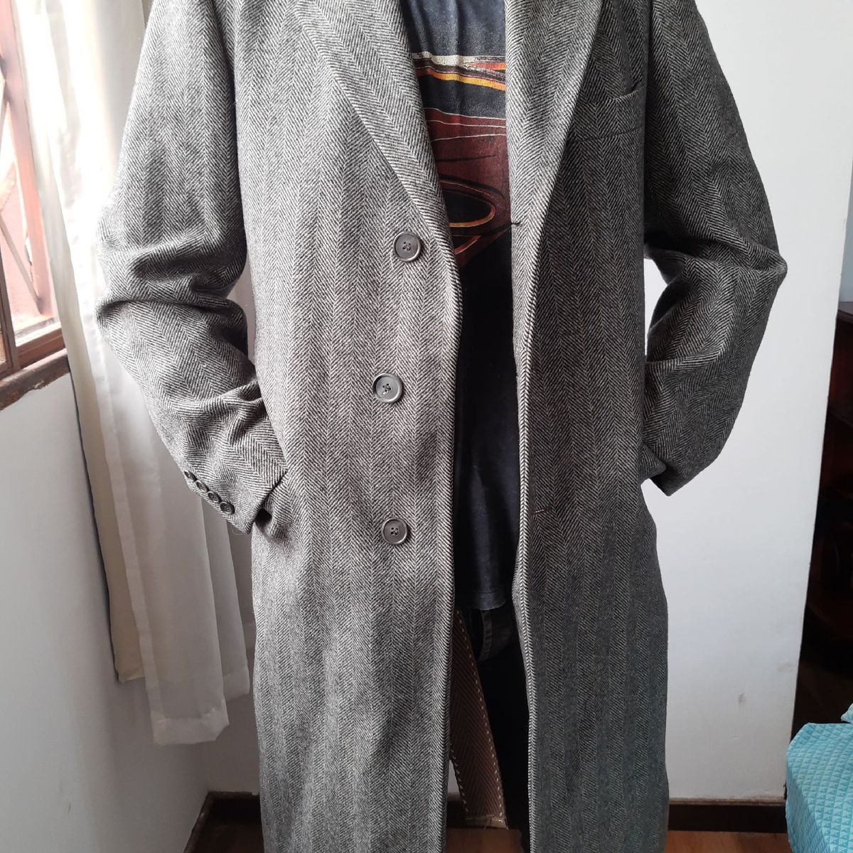 sobretudo masculino longo