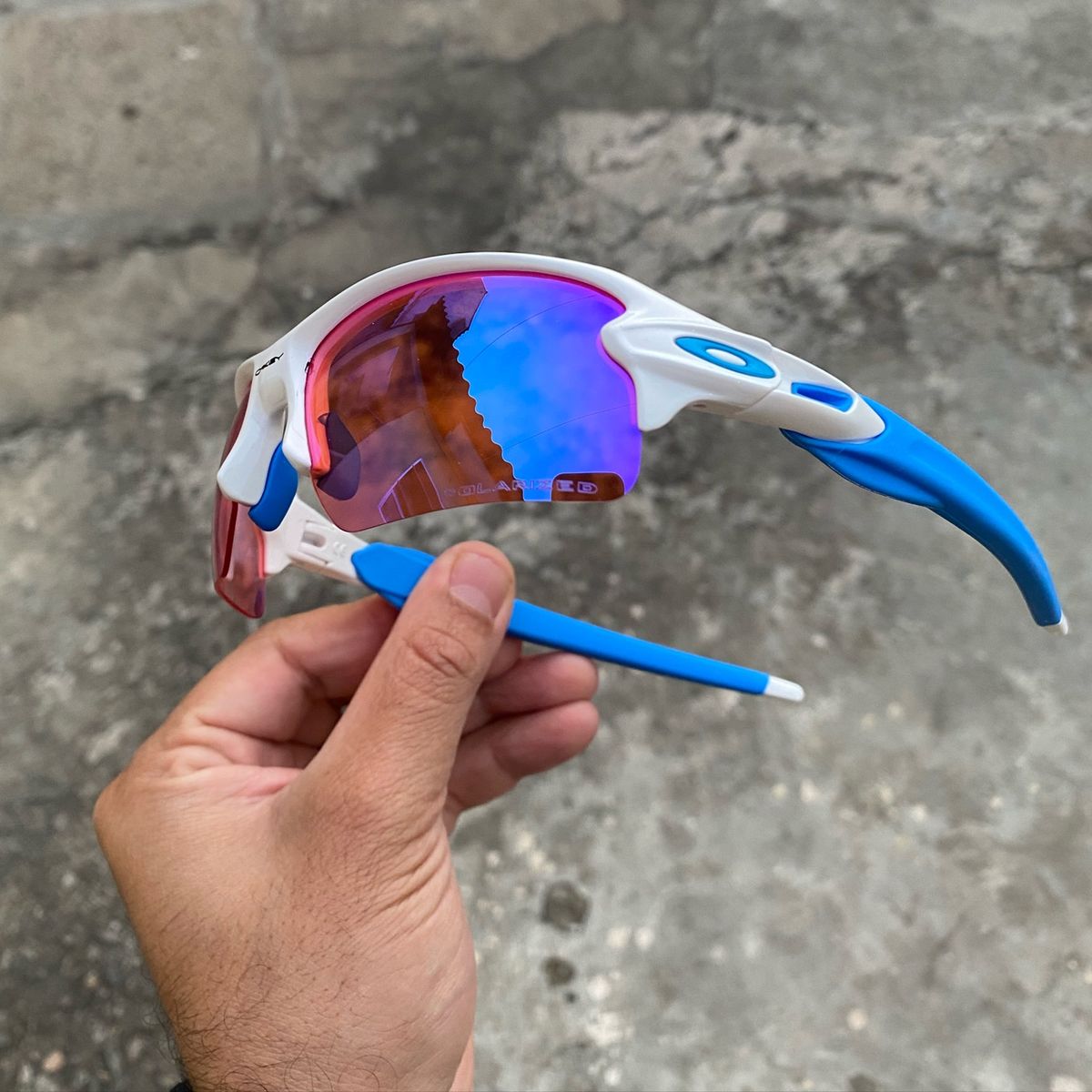 oakley flak azul bebe