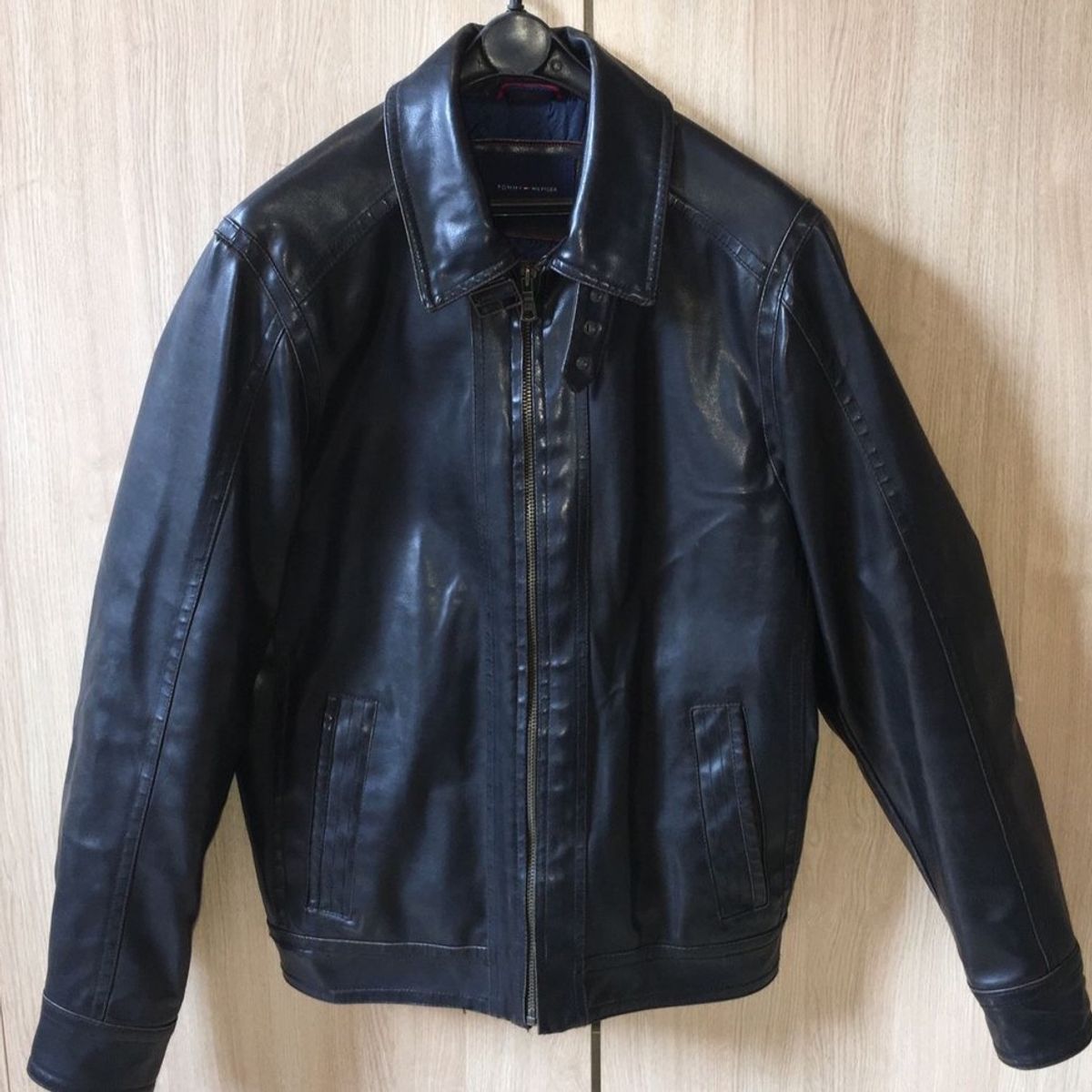 jaqueta de couro tommy