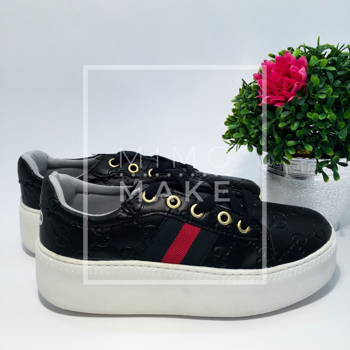 tenis plataforma gucci