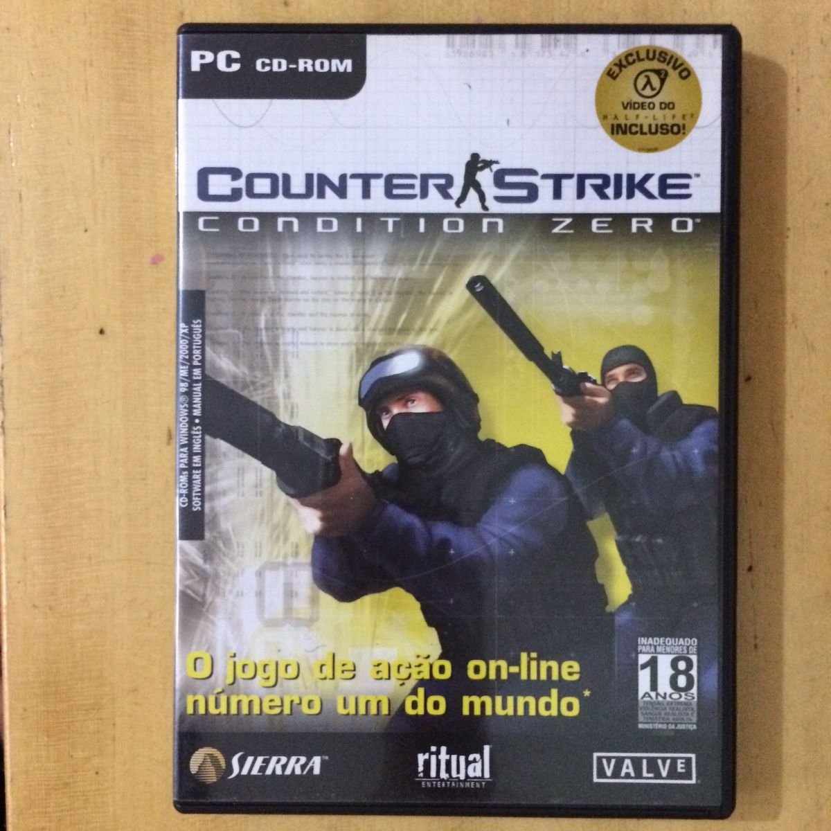 Jogo Counter Strike Condition Zero Para Pc Cd-rom Original