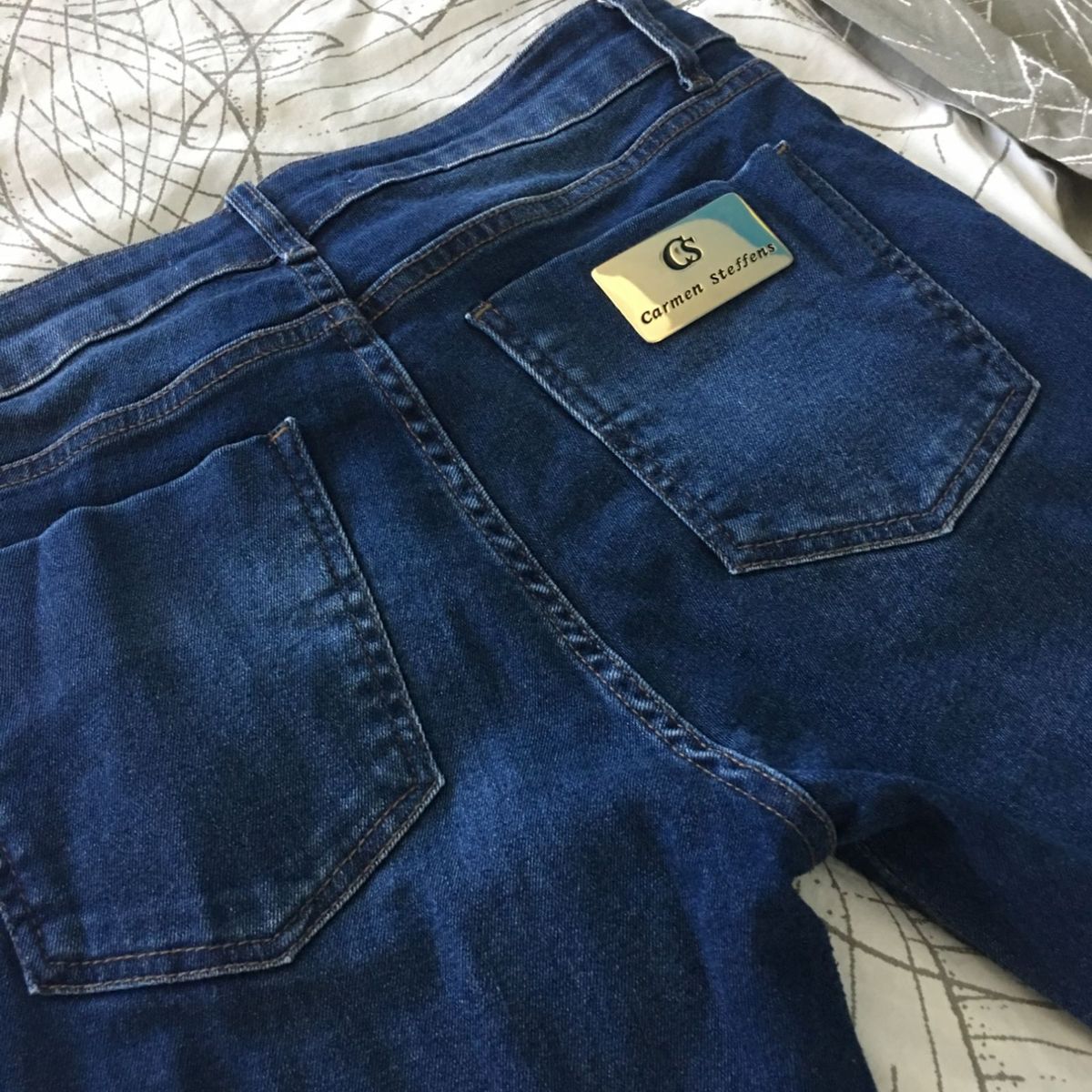 calça branca carmen steffens