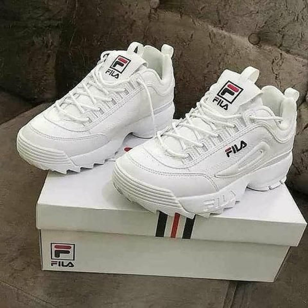 Tenis da store fila masculino branco