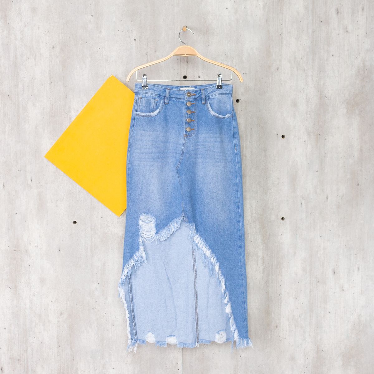 saia feita de calça jeans