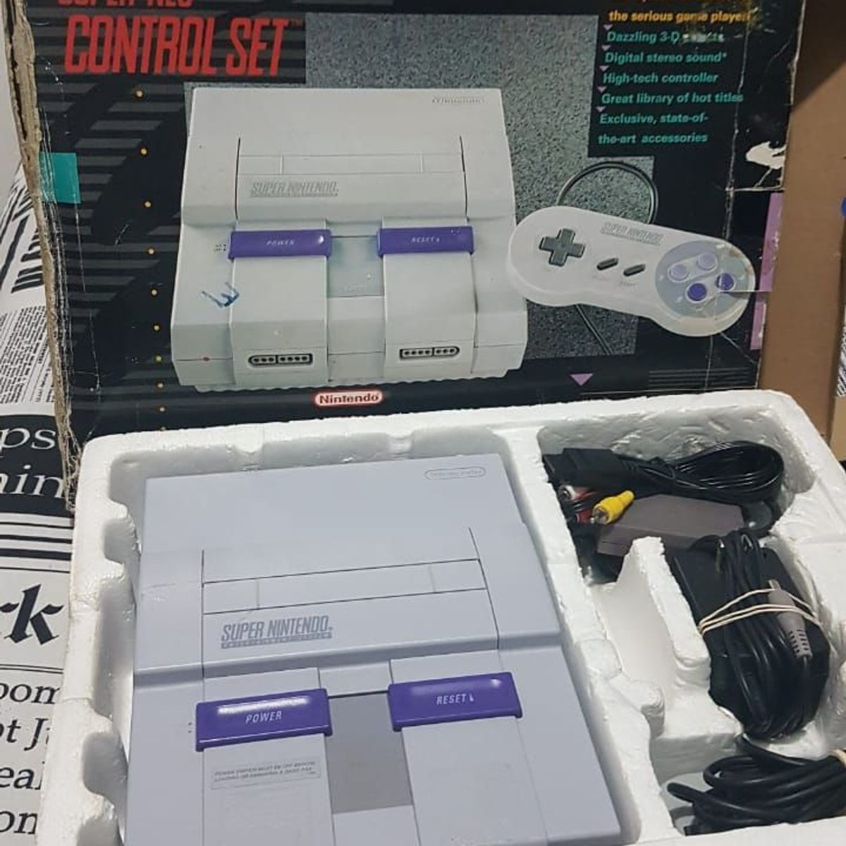 Super Nintendo todo Original na Caixa. Lance Livre. Aco