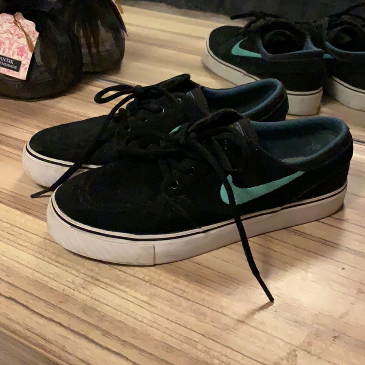 janoski preto com verde