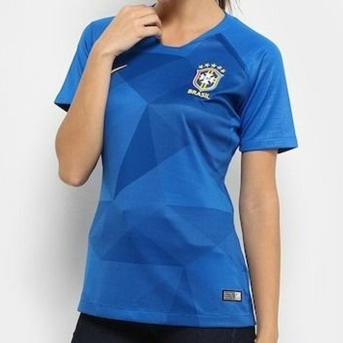Camisa Seleção Brasileira Copa 2018 Camiseta Feminina Azul Brasil | Camisa  Feminina Nike Nunca Usado 31971701 | enjoei