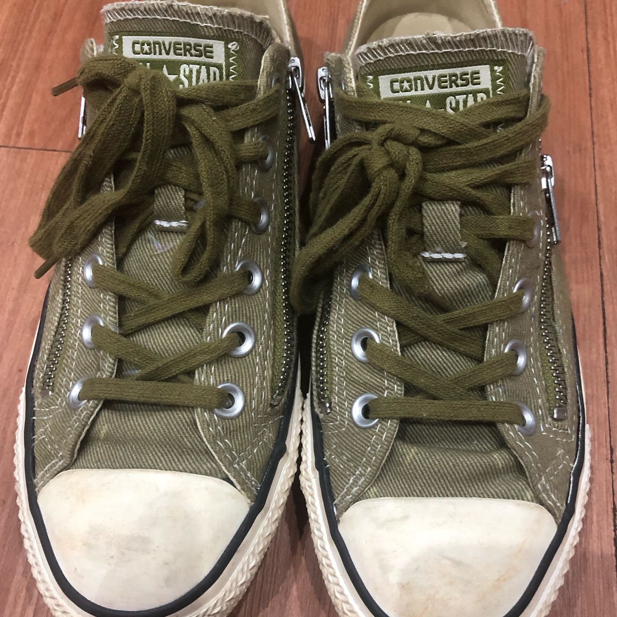 all star verde militar feminino