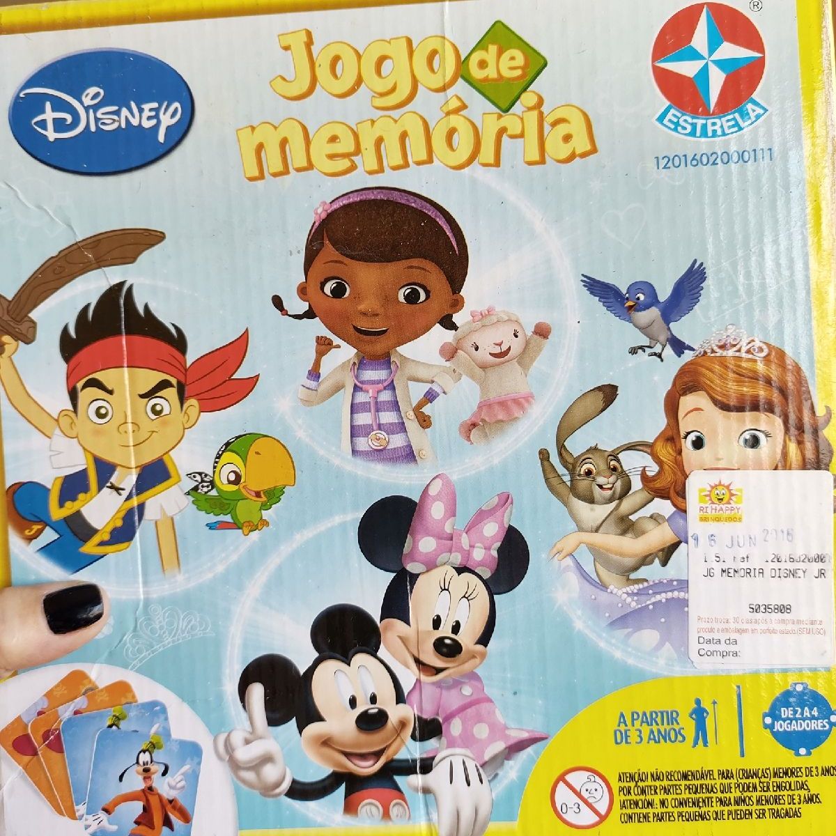 Jogo da Memória Disney Junior - Estrela - Estrela